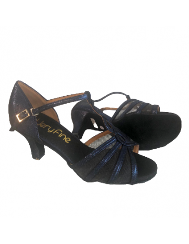 Blue Shimmer leather dance shoes Sophia 1692 - Veryfine Dance Shop Zurich