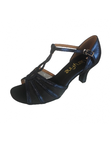 Blue Shimmer leather dance shoes Sophia 1692 - Veryfine Dance Shop Zurich
