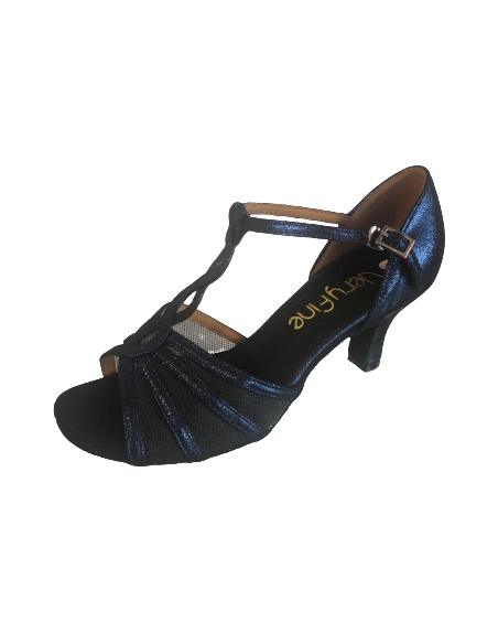Chaussures de danse en cuir bleu Sophia 1692 - Veryfine Dance Shop Zurich