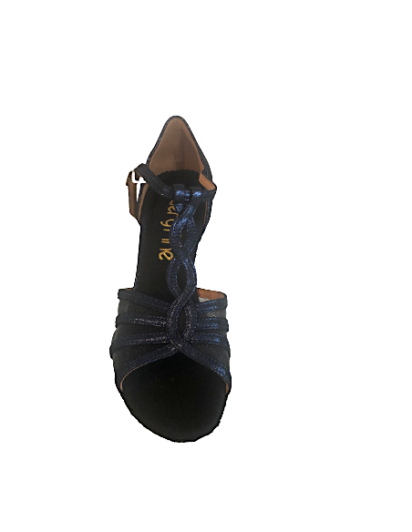 Chaussures de danse en cuir bleu Sophia 1692 - Veryfine Dance Shop Zurich