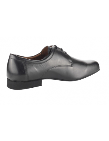 Elegant black leather men's dance shoes, standard dance, tango, salsa discofox