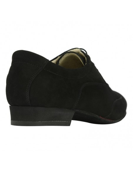 Chaussures de tango Tangolera pour hommes Damian Camoscio Nero, semelle en daim - VeryFine Dance Shoes Zurich