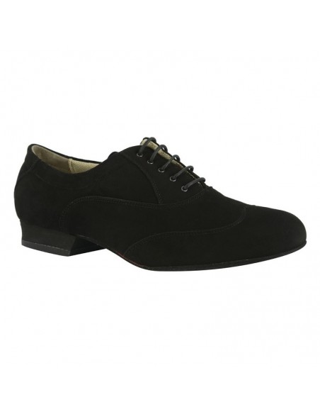 Tangolera Herren-Tangoschuhe Damian Camoscio Nero, Chromledersohle – VeryFine Dance Shoes Zürich