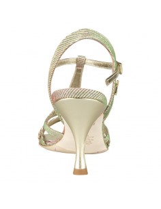 Chaussures de danse cuir doré, tango argentin, chaussure de mariée 2