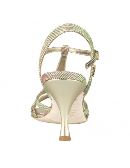 Scarpe da ballo in pelle platino per tango argentino o scarpa da sposa