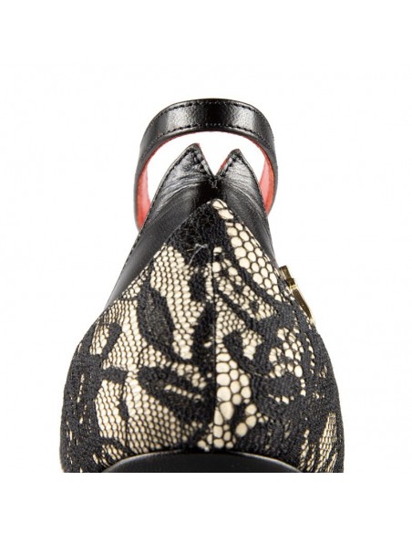 Veryfine Chaussures de danse Zurich - Tangolera Zoe chaussures de tango noires