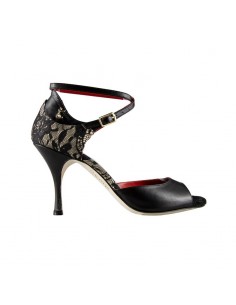 Veryfine Tanzschuhe Zürich - Tangolera A22 schwarze Tangoschuhe