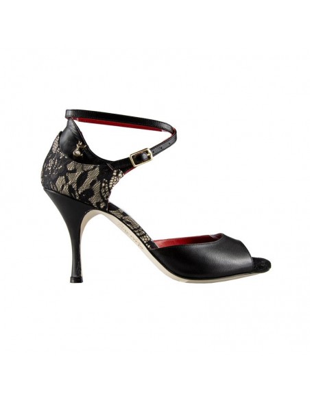 Veryfine Chaussures de danse Zurich - Tangolera Zoe chaussures de tango noires