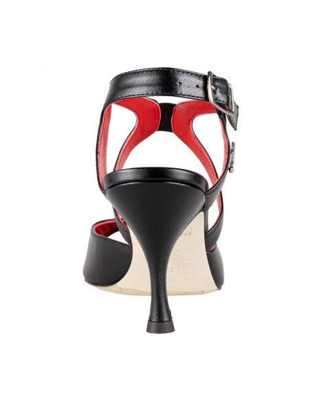 Tangolera Flora Nero Italian tango dance shoes Zurich - 7cm heel