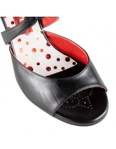 Tangolera Flora Nero Italian tango shoes Zurich - 9cm heel