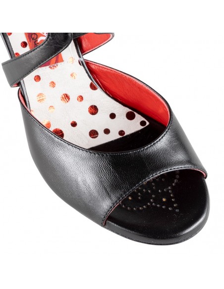Tangolera Flora Nero chaussures de tango Zurich  - talon 9cm