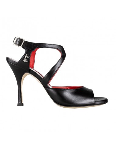 Tangolera Flora Nero Italian tango shoes Zurich - 9cm heel