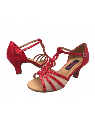 Chaussures de danse en cuir rouge Sophia 1692 - Veryfine Dance Shop Zurich