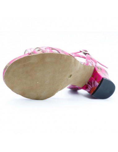 Scarpe da ballo Tangolera D32 Fucsia Fiori - Veryfine Dance Shoes Zurigo