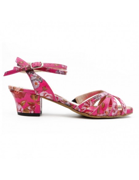 Tangolera tango shoes Noemi Fucsia Fantasia - Veryfine Dance Shoes Zurich