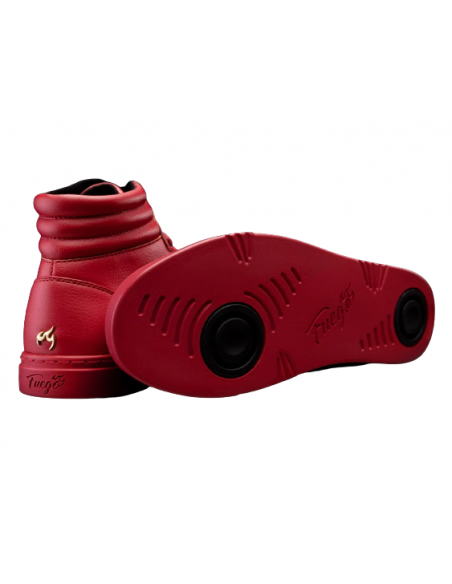 Fuego Hightop Tanzsneaker für Herren in Rot für alle Tanzstile