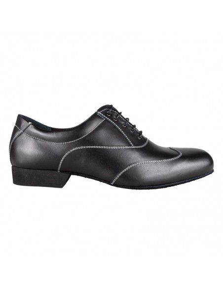 Chaussures de danse pour hommes de haute qualité en cuir noir pour le tango.