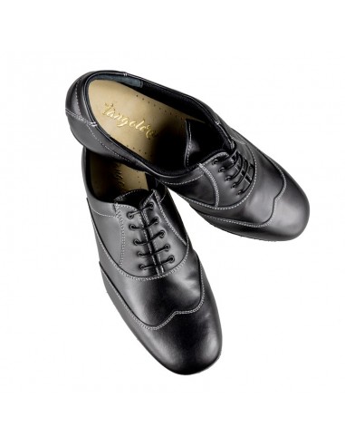 Tangolera Herren-Tangoschuhe Damian Nappa Nero, Chromledersohle – VeryFine Dance Shoes Zürich