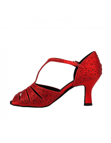 Chaussures de danse Zurich, Suphini femmes – talon de 7cm, bout ouvert, semelle en cuir chromé | Confort et style