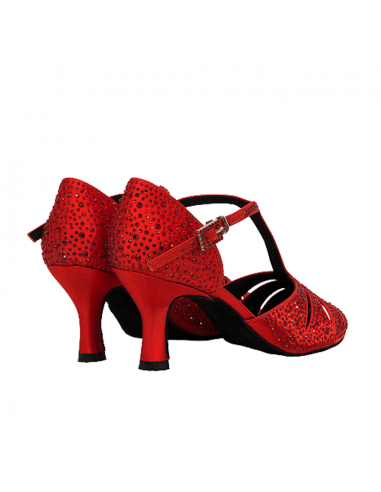 Chaussures de danse Zurich, Suphini femmes – talon de 7cm, bout ouvert, semelle en cuir chromé | Confort et style
