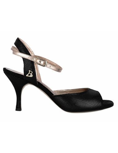 Tangolera Iris Nero Stampa chaussures de danse Zurich - talon 6cm