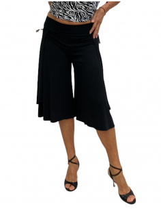 Pantalon de danse de Rossa Spina à jambes larges en jersey noir