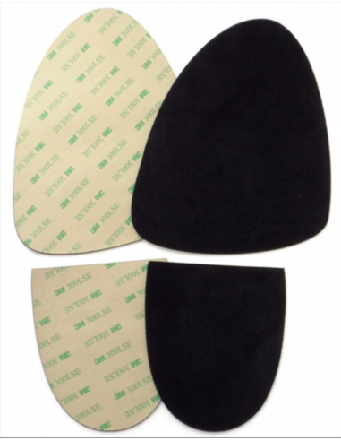 Replacement self-adhesive black suede leather soles for mens dance shoes