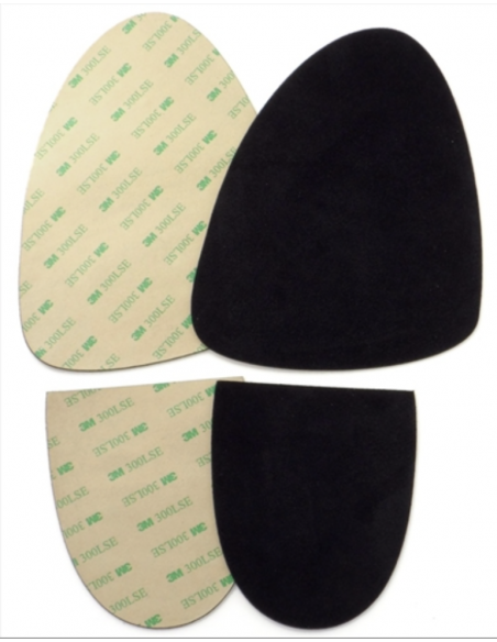Replacement self-adhesive black suede leather soles for mens dance shoes