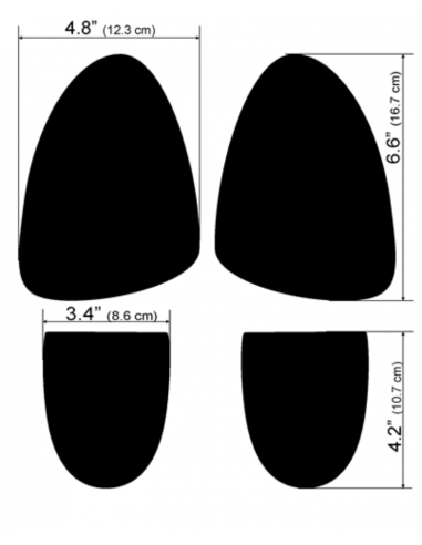 Replacement self-adhesive black suede leather soles for mens dance shoes