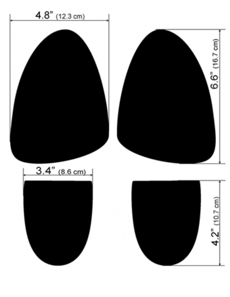 Replacement self-adhesive black suede leather soles for mens dance shoes