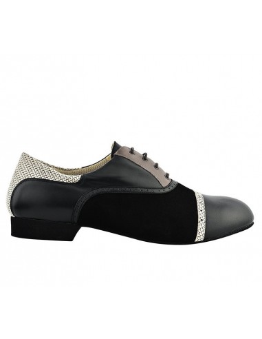 Scarpe da tango Tangolera da uomo Teo Black, suola in bufalina - VeryFine Dance Shoes Zurigo
