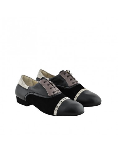Men’s Tangolera Tango Shoes Teo Black, Suede Dance Sole - VeryFine Dance Shoes Zurich