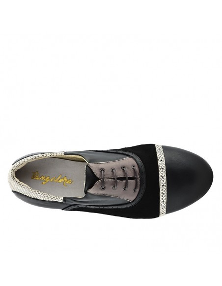 Scarpe da tango Tangolera da uomo Teo Black, suola in bufalina - VeryFine Dance Shoes Zurigo