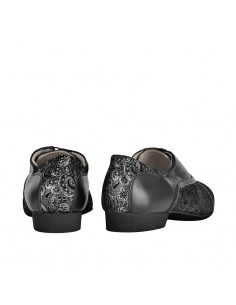 Men’s Tangolera Tango Shoes Teo Nero Deco, Suede Dance Sole - VeryFine Dance Shoes Zurich 2