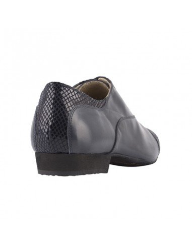Chaussures de tango Tangolera pour hommes Teo Blue, semelle en daim - VeryFine Dance Shoes Zurich