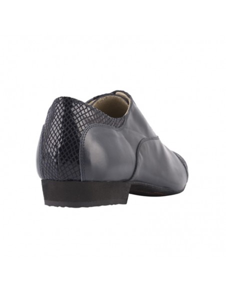 Scarpe da tango Tangolera da uomo Teo Blue, suola in bufalina - VeryFine Dance Shoes Zurigo