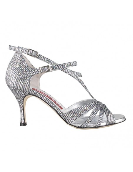 Tanzschuhe aus glitzerndem Leder für Tango, Kizomba