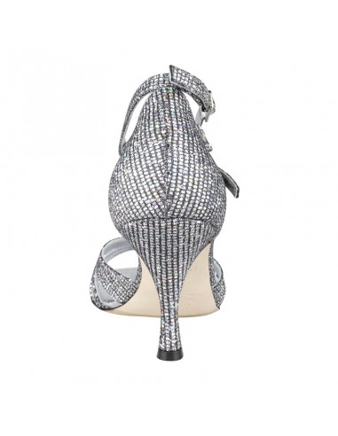 Chaussures de danse en cuir, finition holographique pour Tango, Kizomba