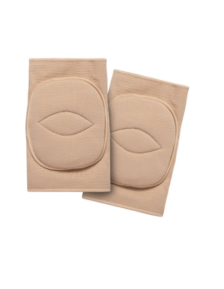 Elasticated knee protector pads beige for Heels Dance Class