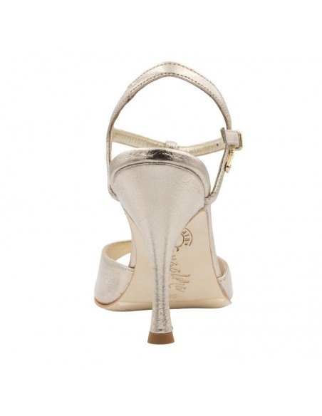 Chaussures de tango en cuir nappa avec talon de 9cm et semelle confort.