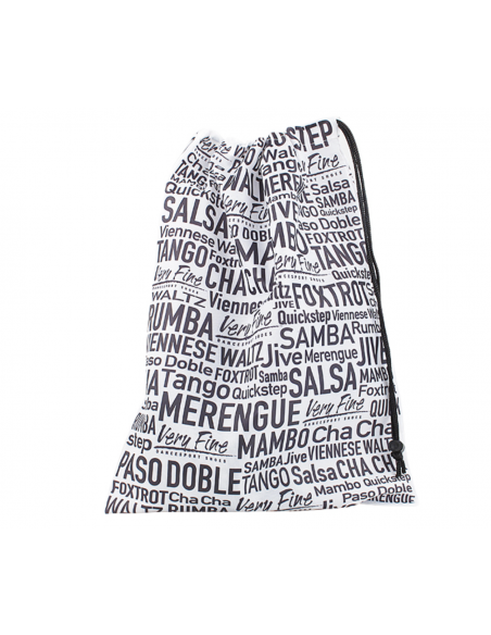 Tote bag for dance shoes in nylon fabric with Veryfine logo