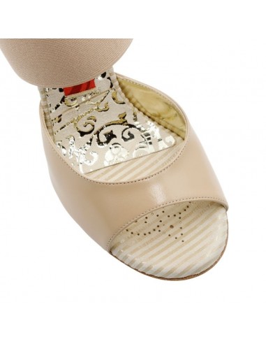 Italian tango shoes Tangolera E1 Nappa Nudo - Veryfine dance shoes Zurich