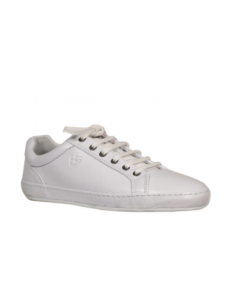 Baskets de danse cuir blanc pour hommes TopTanz Sport Dancer pour salsa, danse de salon, linedance