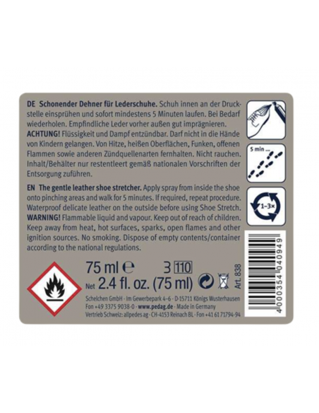 Spray elasticizzante per pelle Pedag 75 ml | Scarpe da ballo Zurigo