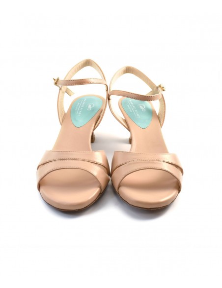 Exklusive italienische Tanzschuhe von Madame Pivot in Nude mit 5cm Absatz