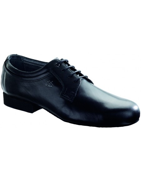 Elegant men's dance shoes, standard dance, tango, salsa discofox, black leather