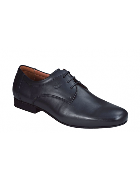 Scarpe da ballo eleganti da uomo, ballo standard, tango, salsa, discofox, pelle nappa nera