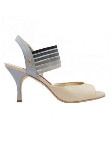 Tangolera Adele Beige scarpe da tango Veryfine Zurigo - tacco 7cm