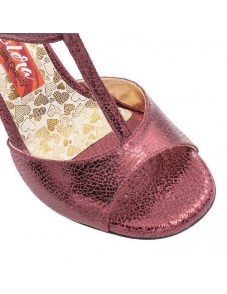Tangolera Perla Bordeaux Punta Larga Scarpe da Tango Zurigo - Tacco 7cm