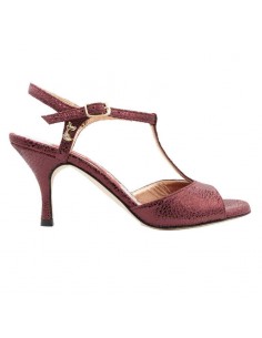 Tangolera Perla Bordeaux chaussures de tango Veryfine Zurich - talon 7cm
